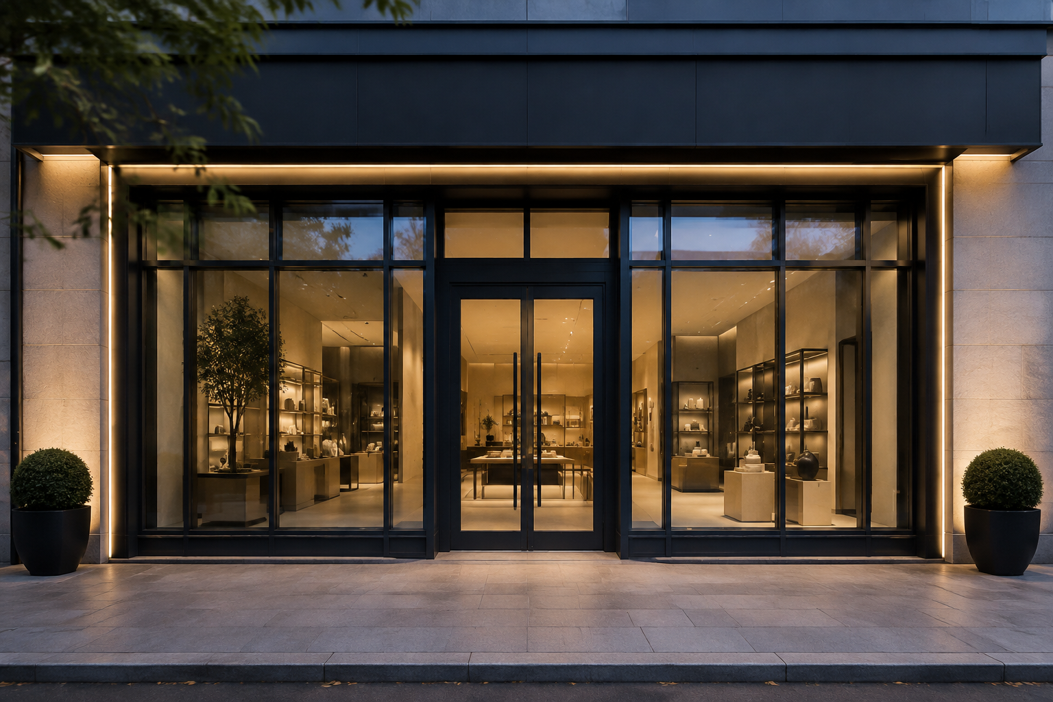 Commercial facade design — Illustrative concept